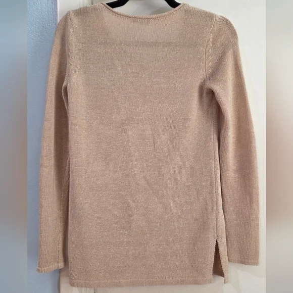 Women's J. McLaughlin Callum Sweater V Neck Havana Knit Yarn, Size XS - Picture 8 of 12